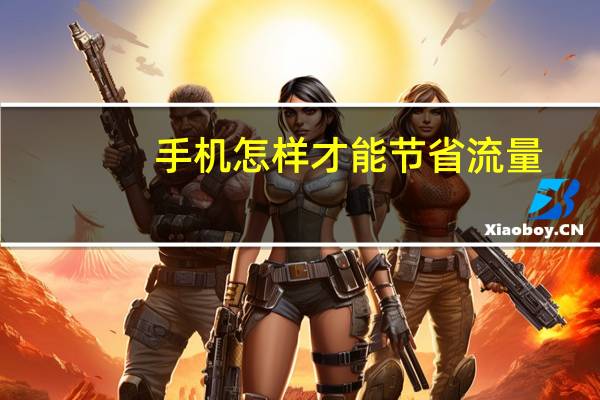 手机怎样才能节省流量(如何节省手机流量)
