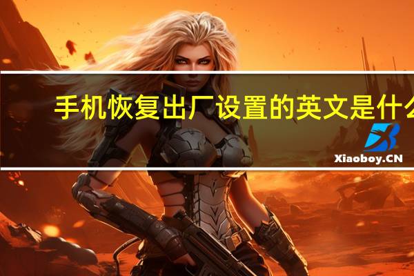 手机恢复出厂设置的英文是什么