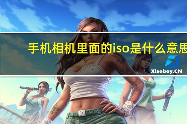 手机相机里面的iso是什么意思