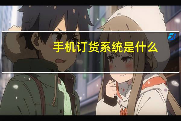 手机订货系统是什么