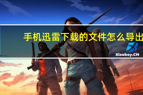 手机迅雷下载的文件怎么导出（手机迅雷下载的文件怎么传到电脑）