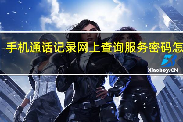 手机通话记录网上查询服务密码怎么办（手机通话记录网上查询）