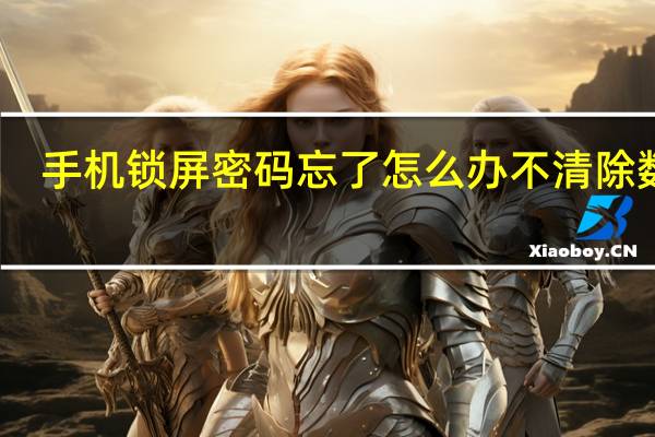 手机锁屏密码忘了怎么办不清除数据（手机锁屏密码忘了怎么办）