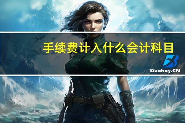 手续费计入什么会计科目