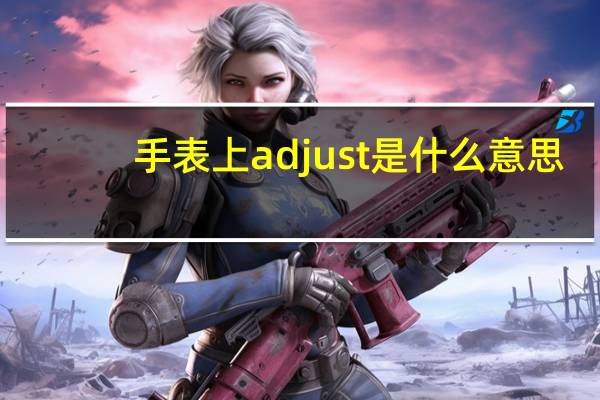 手表上adjust是什么意思