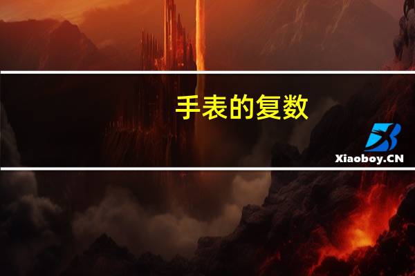 手表的复数
