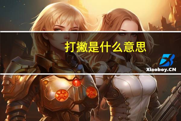 打撇是什么意思