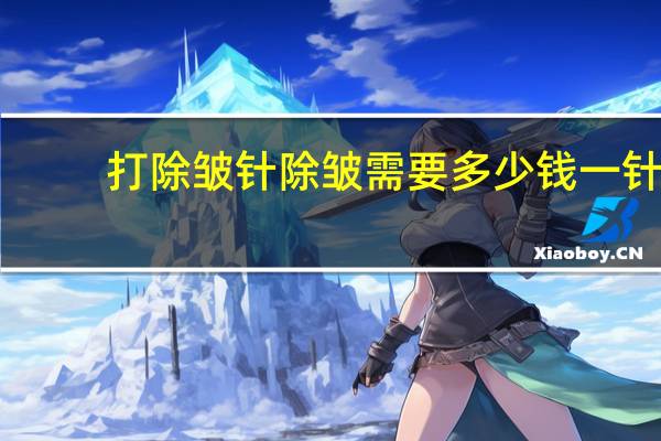 打除皱针除皱需要多少钱一针，注射除皱需要多少钱