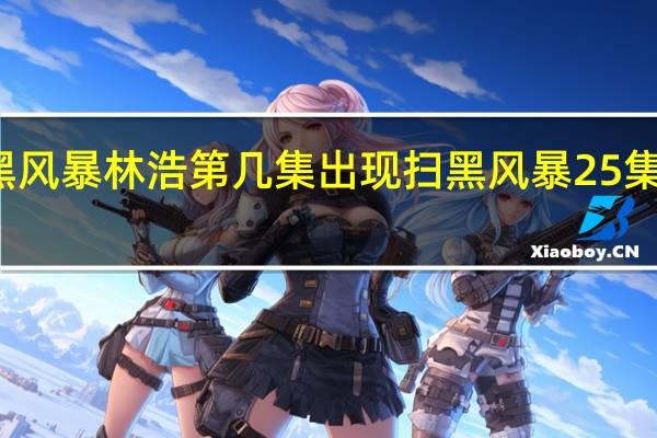 扫黑风暴林浩第几集出现 扫黑风暴25集剧情介绍