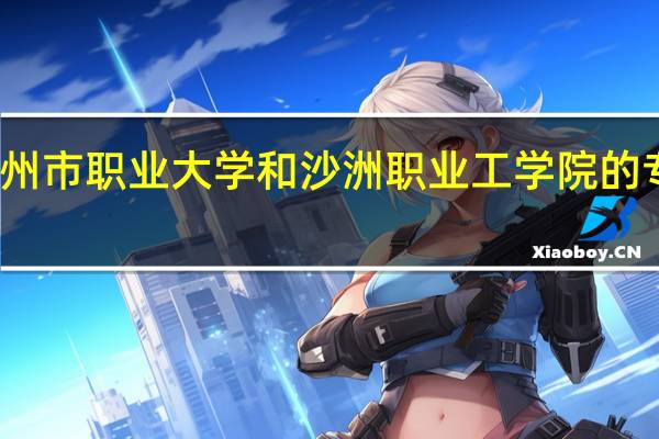 扬州市职业大学和沙洲职业工学院的专业对比