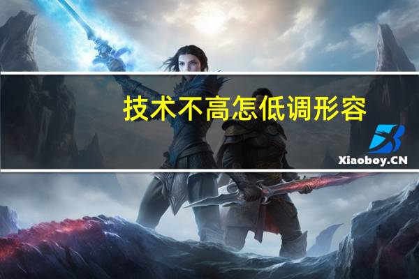 技术不高怎低调形容