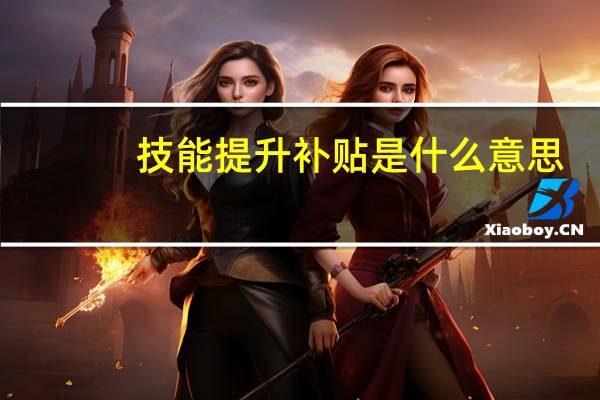 技能提升补贴是什么意思