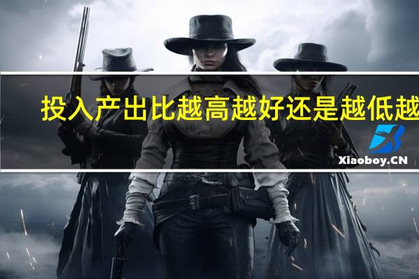 投入产出比越高越好还是越低越好（投入产出比高好还是低好）