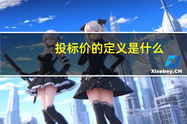 投标价的定义是什么