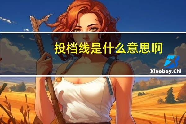 投档线是什么意思啊