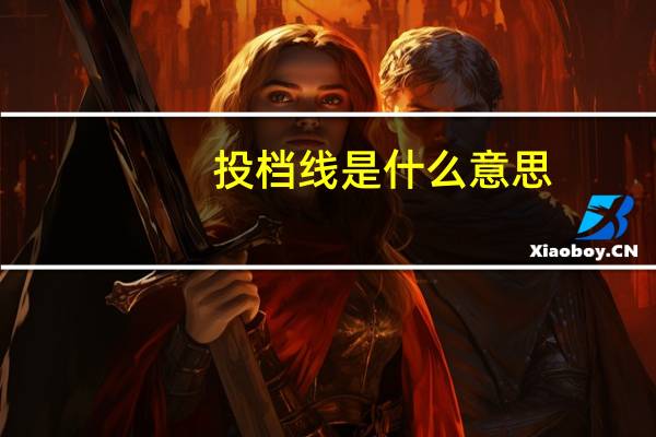 投档线是什么意思,单科成绩吗