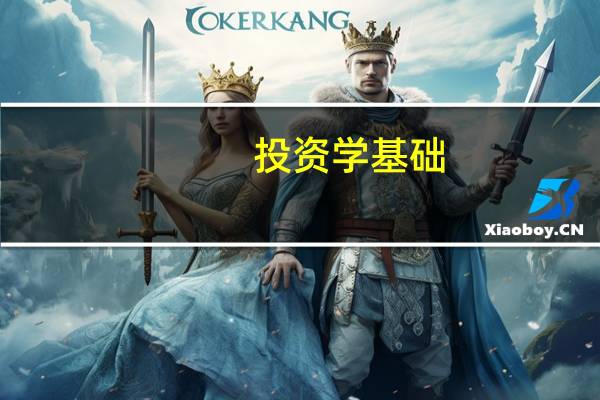 投资学基础：估值与管理内容简介