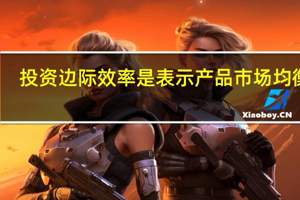 投资边际效率是表示产品市场均衡时（投资边际效率）
