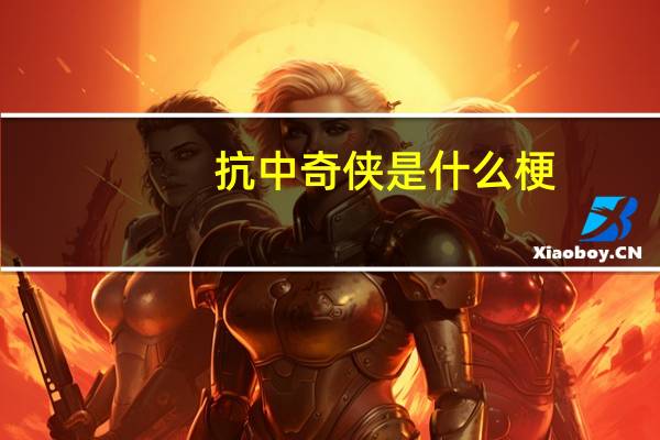 抗中奇侠是什么梗（抗中奇侠传的日文原名是什么）