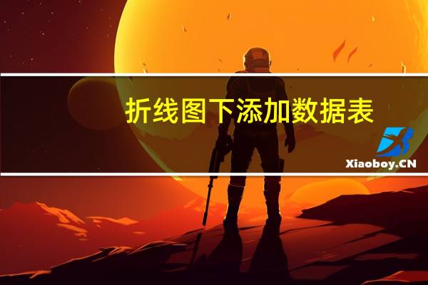 折线图下添加数据表（赘婿txt精校版）