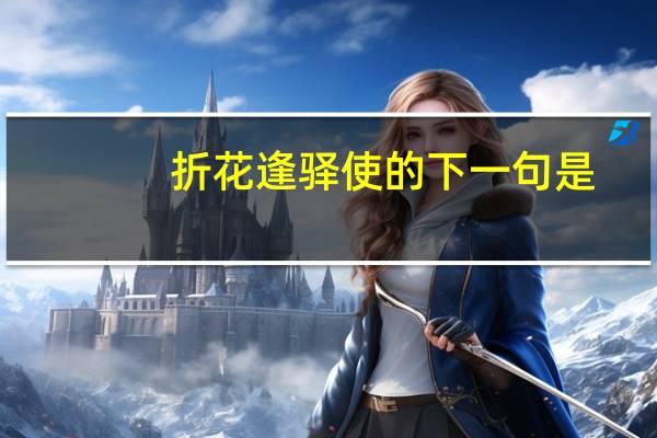 折花逢驿使的下一句是（折花逢驿使寄与陇头人的意思）