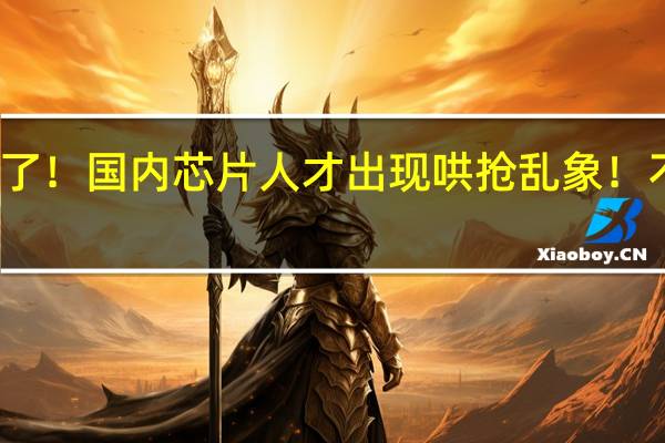 抢疯了！国内芯片人才出现哄抢乱象！不利于研发，怎么办