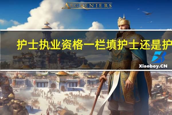 护士执业资格一栏填护士还是护理