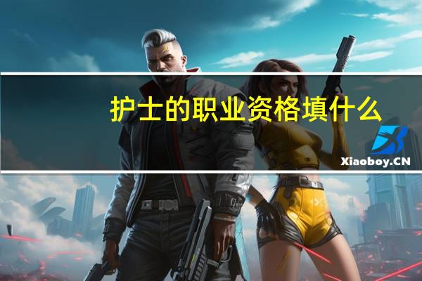 护士的职业资格填什么