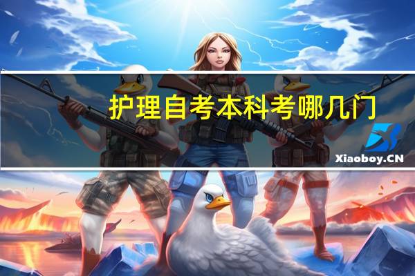 护理自考本科考哪几门