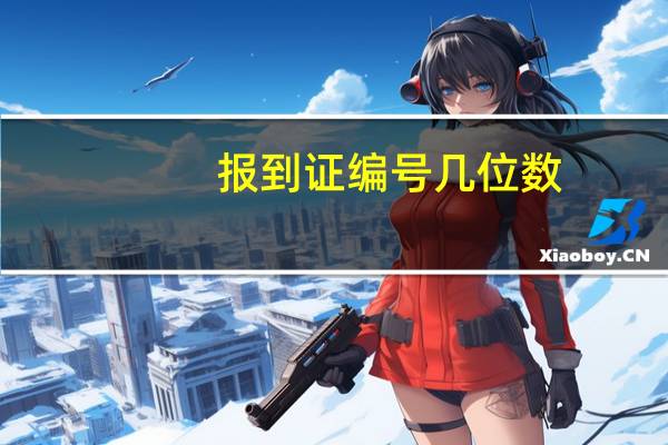 报到证编号几位数