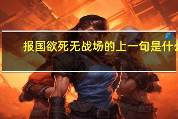 报国欲死无战场的上一句是什么