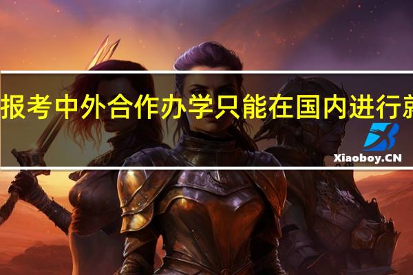 报考中外合作办学只能在国内进行就读吗