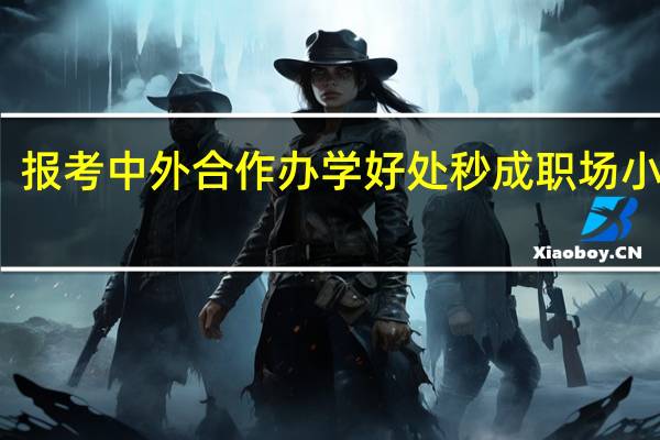 报考中外合作办学好处秒成职场小马达