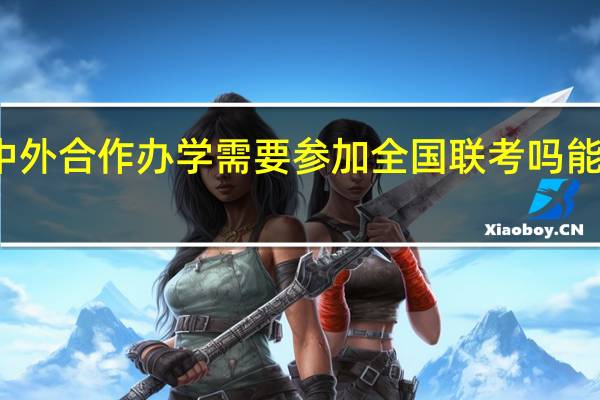 报考中外合作办学需要参加全国联考吗能提升学历吗