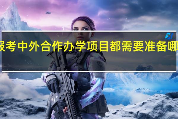 报考中外合作办学项目都需要准备哪些材料