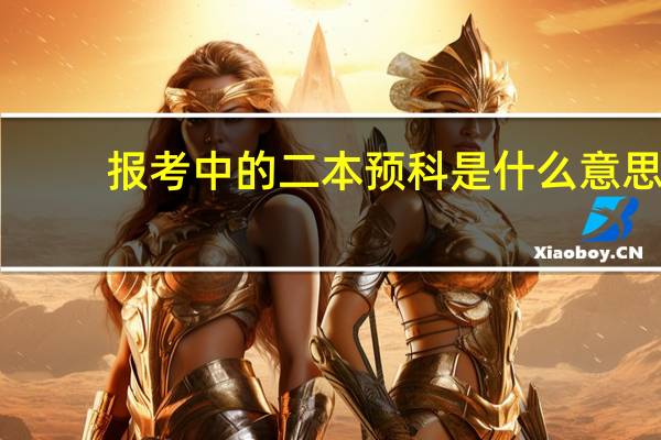 报考中的二本预科是什么意思