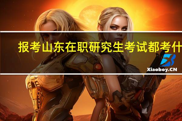 报考山东在职研究生考试都考什么