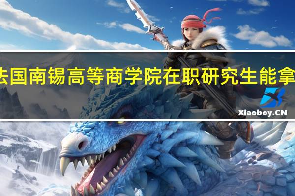 报考法国南锡高等商学院在职研究生能拿到什么证书