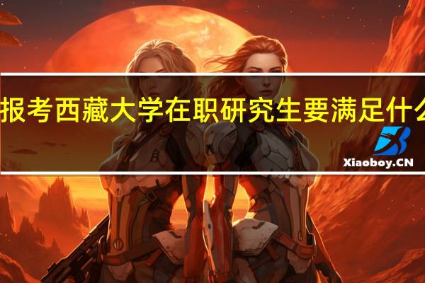 报考西藏大学在职研究生要满足什么要求