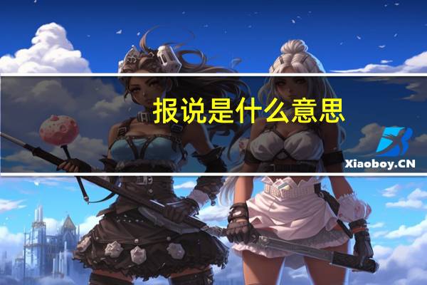 报说是什么意思