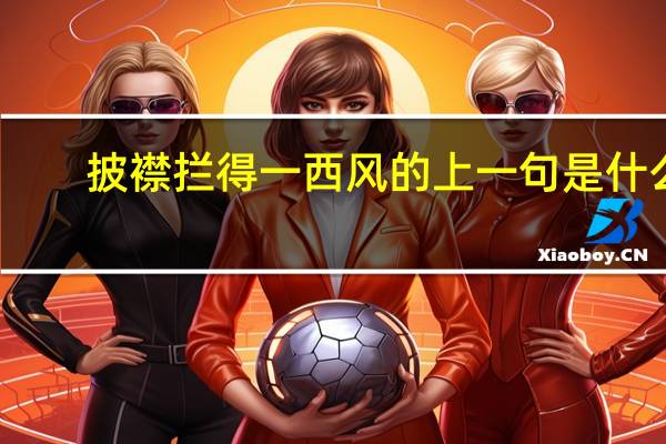 披襟拦得一西风的上一句是什么