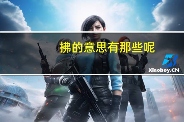 拂的意思有那些呢