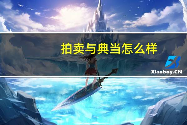 拍卖与典当怎么样