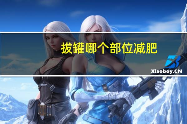 拔罐哪个部位减肥(拔罐减肥的位置分布)