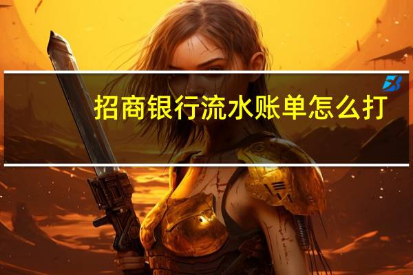 招商银行流水账单怎么打（招商银行流水账单怎么打）