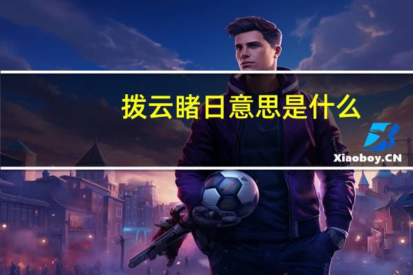 拨云睹日意思是什么