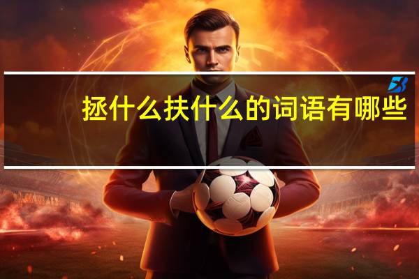 拯什么扶什么的词语有哪些?