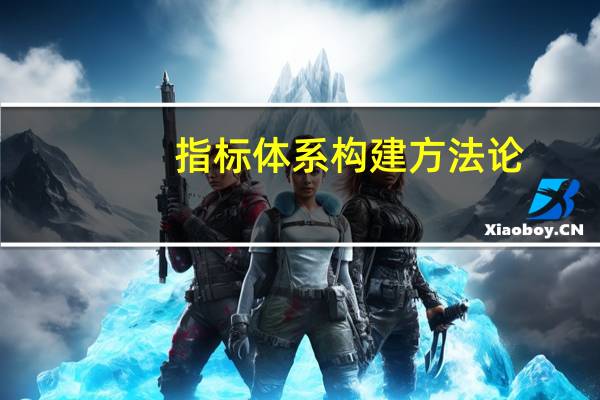 指标体系构建方法论（指标体系构建方法）