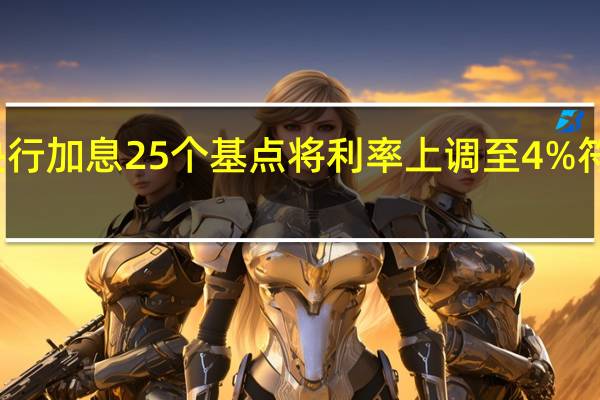挪威央行加息25个基点将利率上调至4%符合市场预期