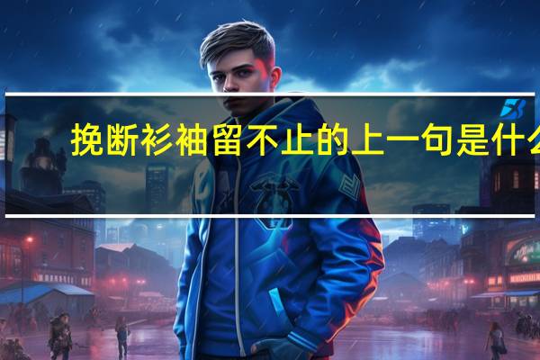 挽断衫袖留不止的上一句是什么